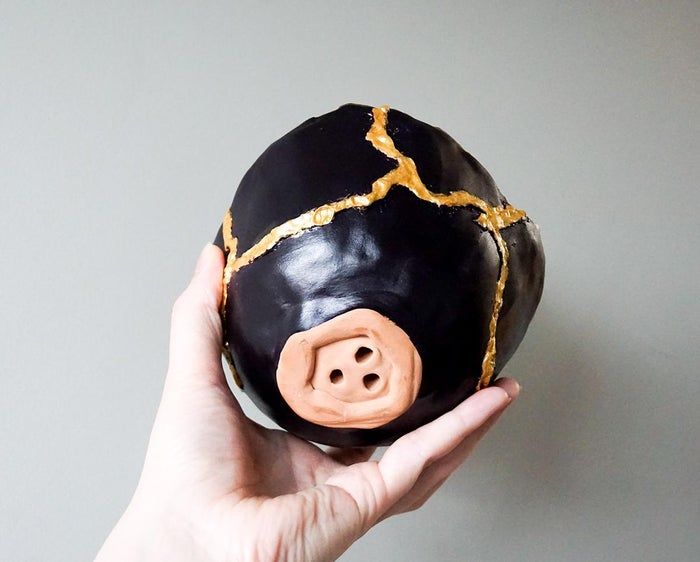 风干黏土手工碗制作与金缮修复全攻略-第1张图片-趣作屋