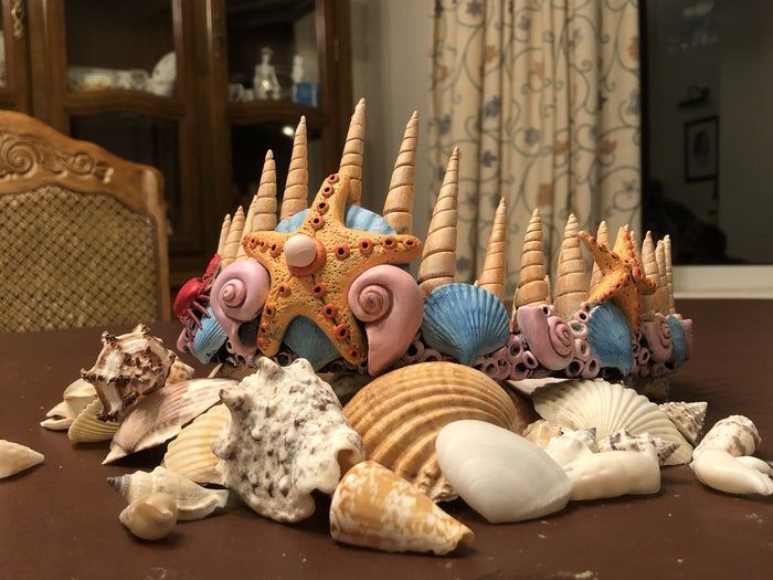 手工制作美人鱼皇冠教程:软陶造型技巧与步骤-第35张图片-趣作屋 手工制作美人鱼皇冠教程:软陶造型技巧与步骤-第35张图片-趣作屋