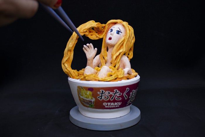 DIY面条女孩手作教程-创意黏土造型全步骤-第1张图片-趣作屋