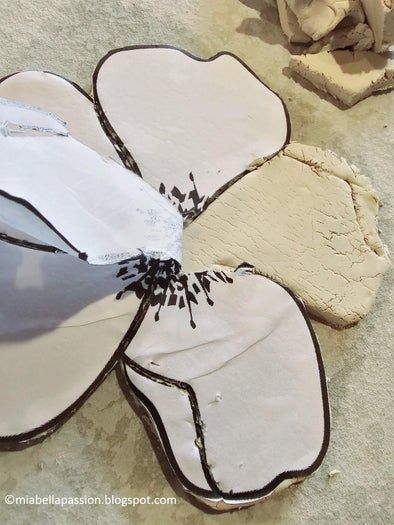 自制精美花朵香插教程——风干黏土手作指南-第6张图片-趣作屋