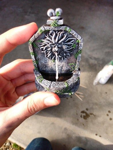 纳尼亚风格树脂喷泉DIY教程及热熔胶替代方案-第22张图片-趣作屋