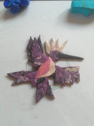 Fimo黏土微型装饰品制作教程-凤凰耳环DIY全过程-第6张图片-趣作屋 Fimo黏土微型装饰品制作教程-凤凰耳环DIY全过程-第6张图片-趣作屋