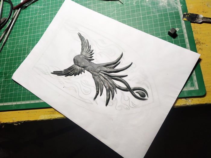 立体凤凰墙雕手工制作教程-低成本家庭DIY装饰品-第20张图片-趣作屋 立体凤凰墙雕手工制作教程-低成本家庭DIY装饰品-第20张图片-趣作屋