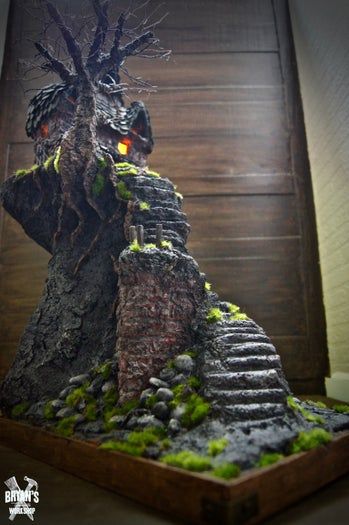 低成本自制纸粘土配方及DIY鬼屋教程-第10张图片-趣作屋