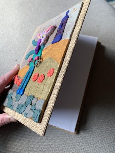 低成本手工粘土笔记本封面制作教程-第17张图片-趣作屋