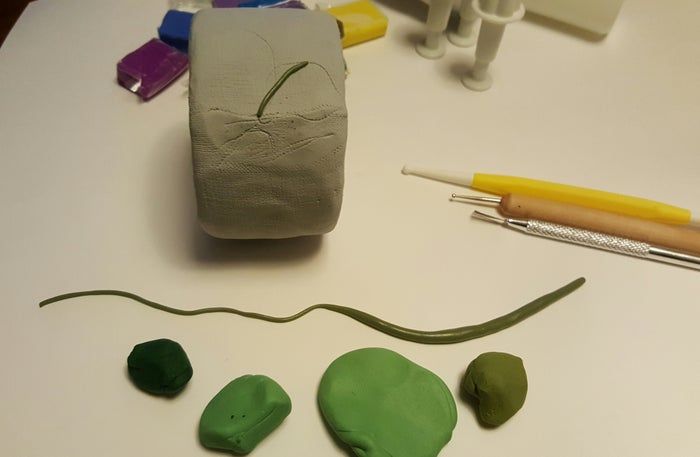 空纸筒手工腕带制作教程-聚合物粘土花朵装饰-第7张图片-趣作屋