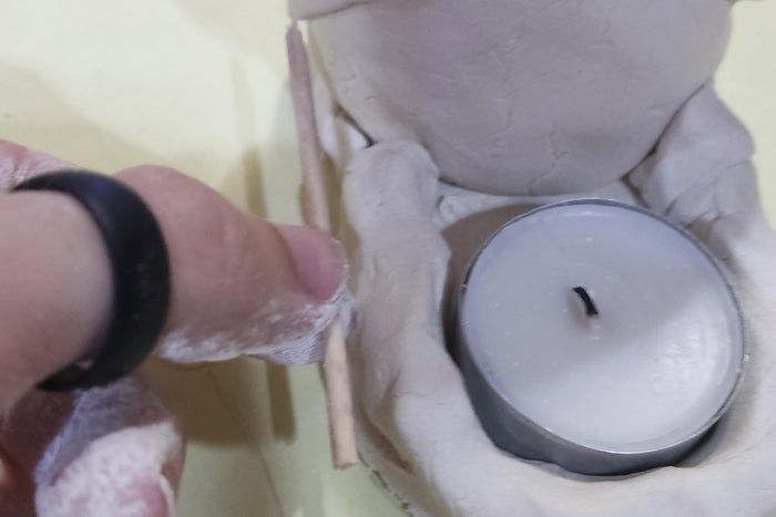 塞尔达传说海利亚女神像烛台手工制作教程-第18张图片-趣作屋