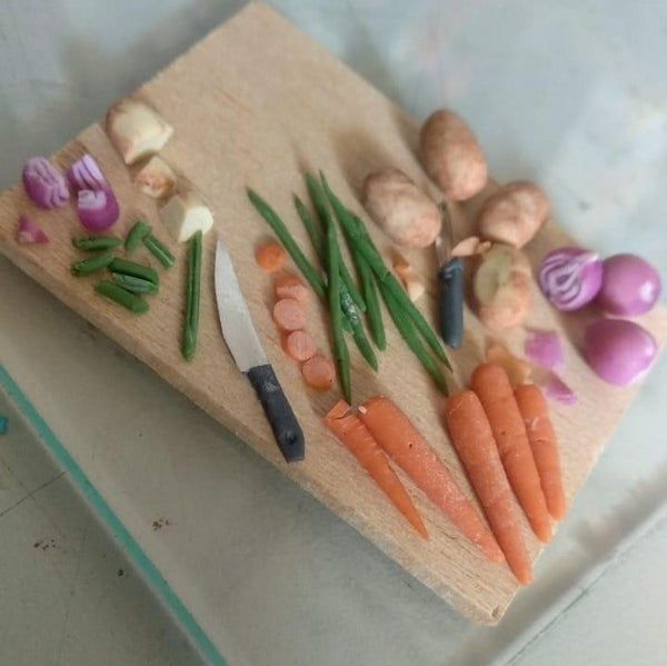 手作迷你炖菜板教程：聚合物粘土蔬菜制作全攻略-第20张图片-趣作屋