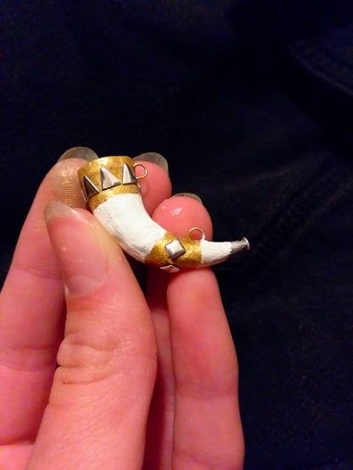 自制指环王刚铎号角教程-聚合物粘土迷你版制作-第16张图片-趣作屋