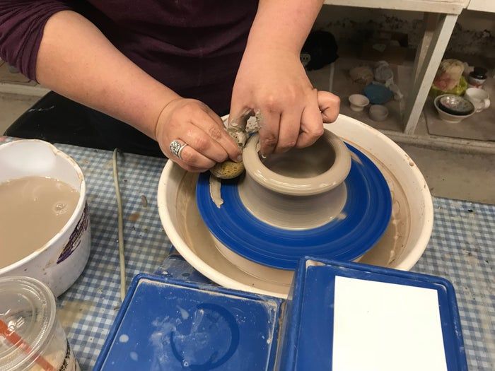 电动陶轮制作小型陶碗全流程教程-第22张图片-趣作屋