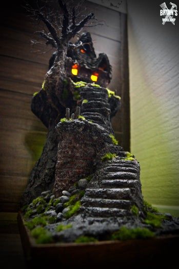 低成本自制纸粘土配方及DIY鬼屋教程-第13张图片-趣作屋