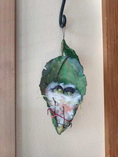 创意缝叶莺鸟巢手工制作教程-第30张图片-趣作屋