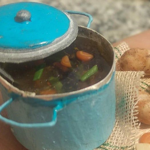 手作迷你炖菜板教程：聚合物粘土蔬菜制作全攻略-第18张图片-趣作屋