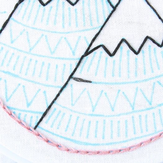 免费山景刺绣针法教程：掌握8种基础刺绣技巧-第40张图片-趣作屋