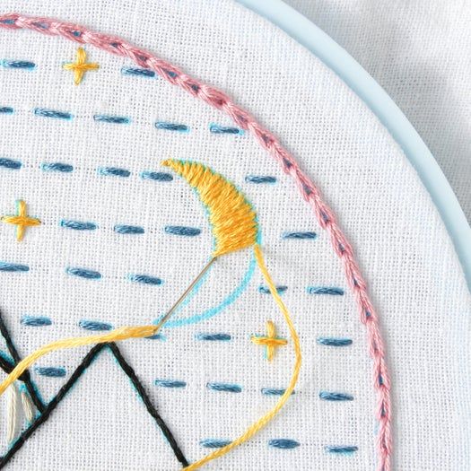 免费山景刺绣针法教程：掌握8种基础刺绣技巧-第74张图片-趣作屋