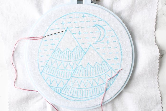 免费山景刺绣针法教程：掌握8种基础刺绣技巧-第6张图片-趣作屋