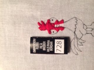 《海洋奇缘》Hei Hei刺绣贴片DIY教程-第4张图片-趣作屋