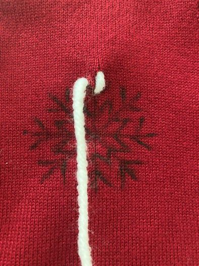 手工刺绣毛衣教程：用白色雪花图案打造冬季时尚-第11张图片-趣作屋