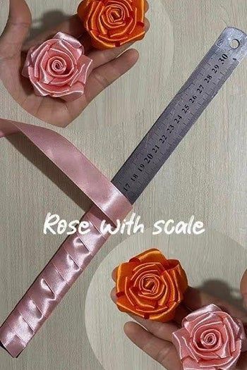 手工制作丝带玫瑰花DIY教程-第1张图片-趣作屋 手工制作丝带玫瑰花DIY教程-第1张图片-趣作屋