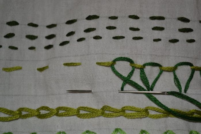 用刺绣线碎片制作多彩棉质围巾的详细教程-第22张图片-趣作屋