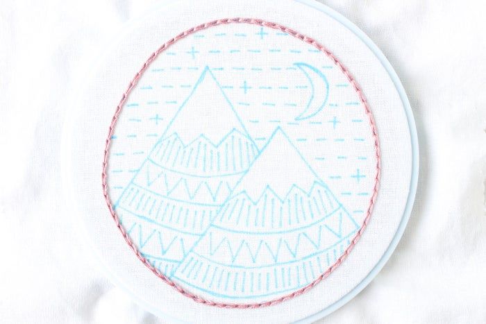 免费山景刺绣针法教程：掌握8种基础刺绣技巧-第5张图片-趣作屋