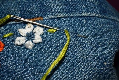 低成本DIY刺绣牛仔裤教程-第12张图片-趣作屋