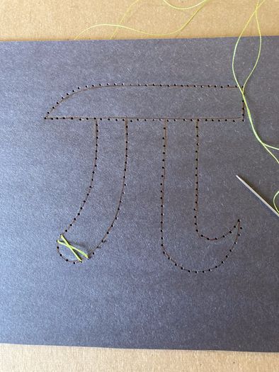 创意手工教程：在纸上刺绣圆周率π的DIY方法-第14张图片-趣作屋