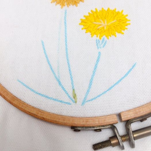 手工刺绣蒲公英花朵教程|初学者也能掌握的刺绣技巧-第13张图片-趣作屋 手工刺绣蒲公英花朵教程|初学者也能掌握的刺绣技巧-第13张图片-趣作屋