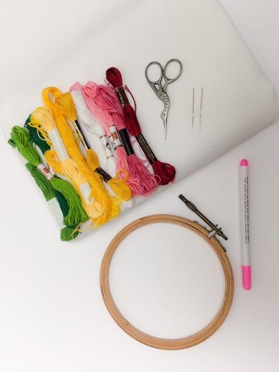 手工刺绣蒲公英花朵教程|初学者也能掌握的刺绣技巧-第3张图片-趣作屋 手工刺绣蒲公英花朵教程|初学者也能掌握的刺绣技巧-第3张图片-趣作屋