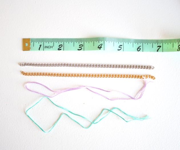 DIY彩饰链条手链制作教程-第3张图片-趣作屋