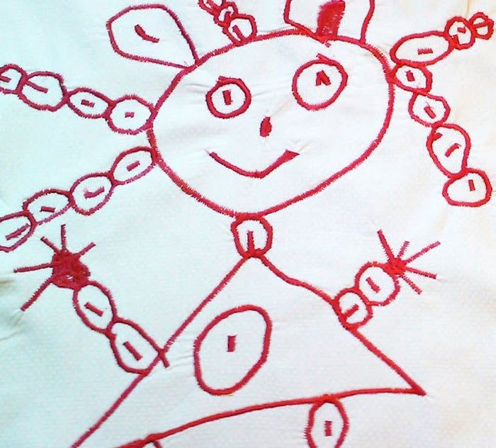 手工制作儿童画作毛绒枕头教程-第6张图片-趣作屋