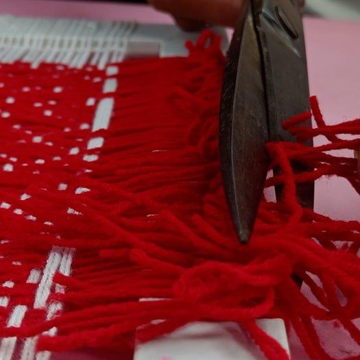 低成本羊毛网格图案手工制作教程-第22张图片-趣作屋