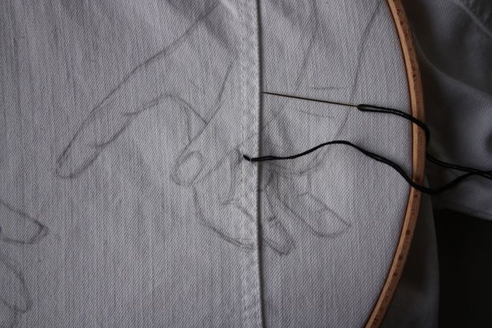 DIY牛仔夹克Sashiko刺绣教程：从零开始的创意手工改造-第12张图片-趣作屋