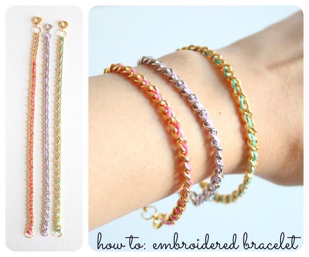 DIY彩饰链条手链制作教程-第1张图片-趣作屋