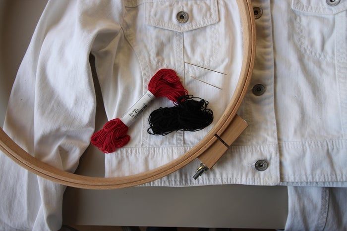 DIY牛仔夹克Sashiko刺绣教程：从零开始的创意手工改造-第4张图片-趣作屋