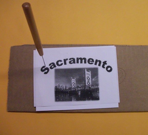 手工刺绣明信片制作教程：低成本纪念小镇风情-第4张图片-趣作屋