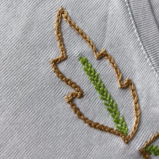 手工刺绣T恤教程：简单针法打造个性化设计-第4张图片-趣作屋