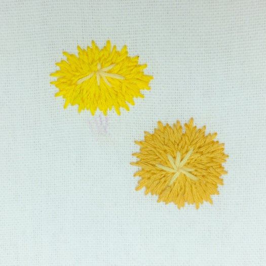 手工刺绣蒲公英花朵教程|初学者也能掌握的刺绣技巧-第10张图片-趣作屋 手工刺绣蒲公英花朵教程|初学者也能掌握的刺绣技巧-第10张图片-趣作屋