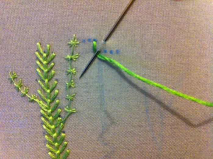 刺绣基础针法教程：轻松掌握自然图案绣法-第28张图片-趣作屋