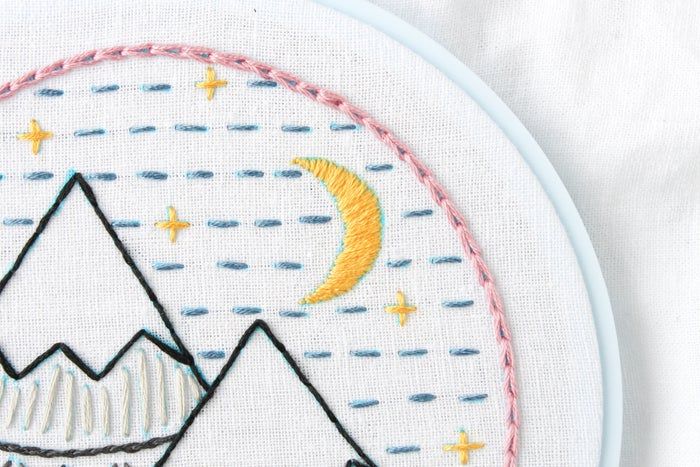 免费山景刺绣针法教程：掌握8种基础刺绣技巧-第78张图片-趣作屋