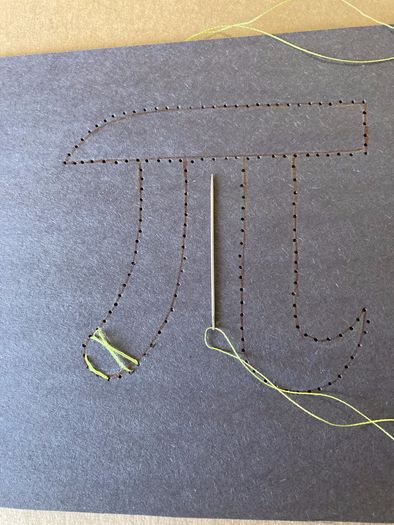 创意手工教程：在纸上刺绣圆周率π的DIY方法-第15张图片-趣作屋