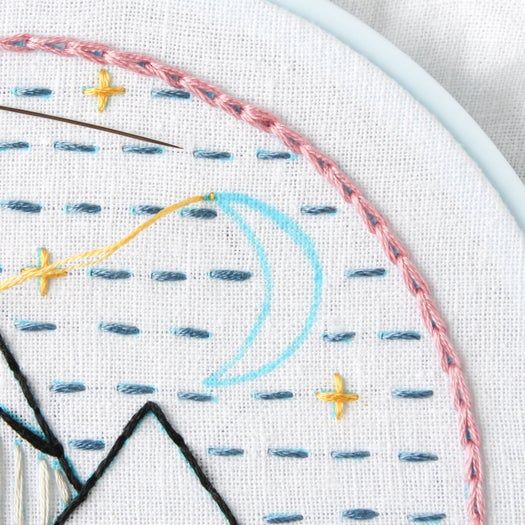 免费山景刺绣针法教程：掌握8种基础刺绣技巧-第68张图片-趣作屋