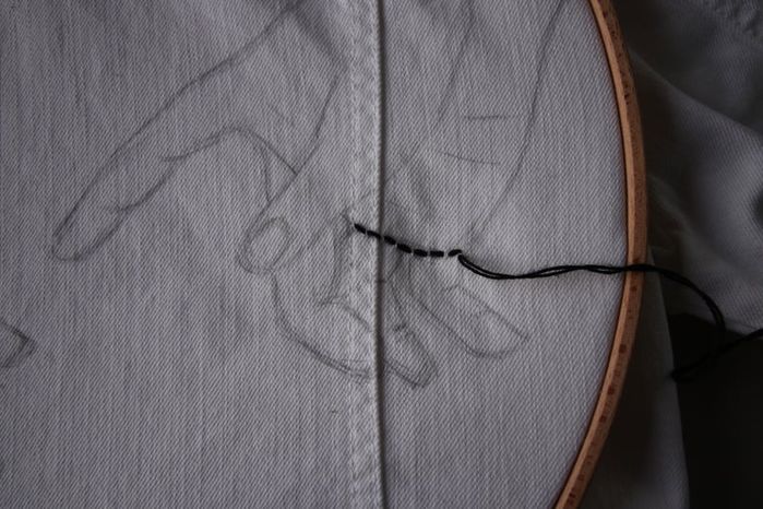 DIY牛仔夹克Sashiko刺绣教程：从零开始的创意手工改造-第13张图片-趣作屋