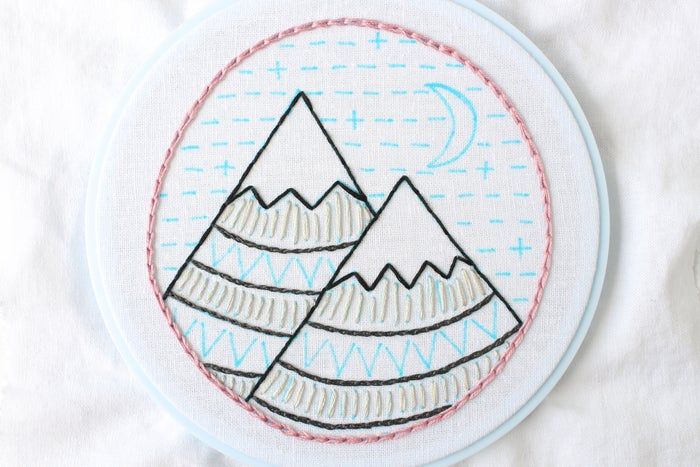 免费山景刺绣针法教程：掌握8种基础刺绣技巧-第49张图片-趣作屋