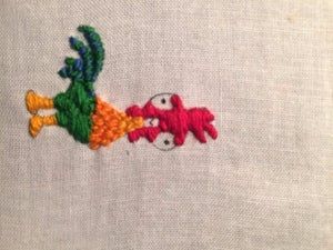 《海洋奇缘》Hei Hei刺绣贴片DIY教程-第24张图片-趣作屋