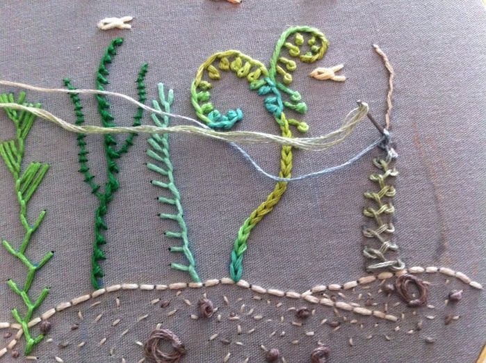 刺绣基础针法教程：轻松掌握自然图案绣法-第2张图片-趣作屋