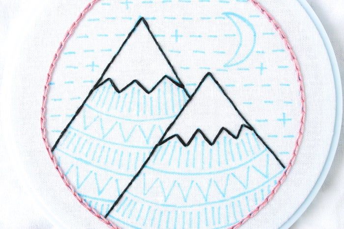免费山景刺绣针法教程：掌握8种基础刺绣技巧-第22张图片-趣作屋