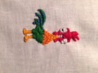 《海洋奇缘》Hei Hei刺绣贴片DIY教程-第26张图片-趣作屋