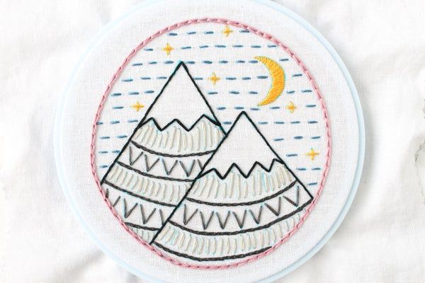 免费山景刺绣针法教程：掌握8种基础刺绣技巧-第80张图片-趣作屋