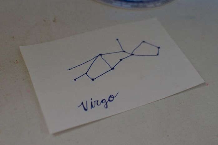 DIY渔夫帽星座刺绣教程-第3张图片-趣作屋